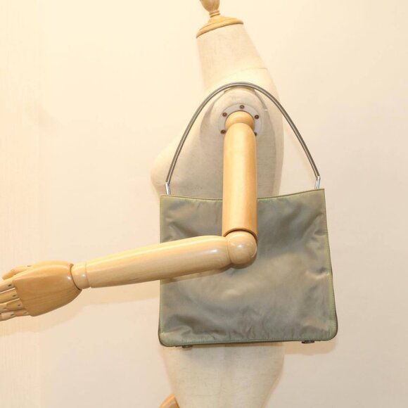 PRADA Shoulder Bag Nylon Khaki Auth cl771 - Picture 14 of 16